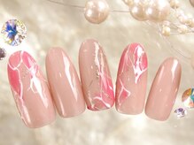 ナナズネイル 西小倉店(NANA's Nail)/ピンクの爪先で印象up