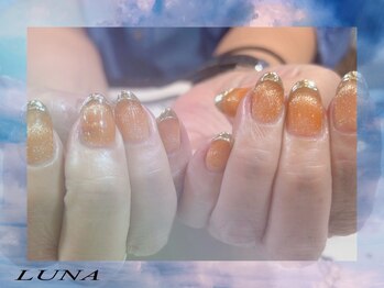 ネイルアンドまつ毛エクステ ルーナ 八王子店/☆マグ+ミラーフレンチネイル☆