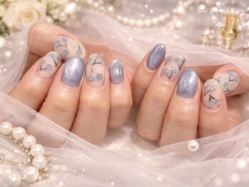 春のワンホンネイル