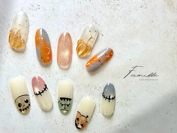 ファミーユ 新宿西口店(Famille)の写真/【オフ無料】選べる定額コース￥4980～でやりたいが叶う！カラー変更OK◎自分好みのおしゃれを楽しもう♪