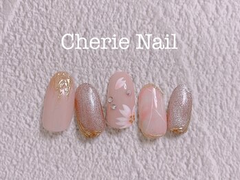 シェリーネイル(Cherie Nail)/春のフラワーネイル♪