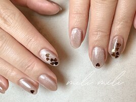 バレンタインネイル