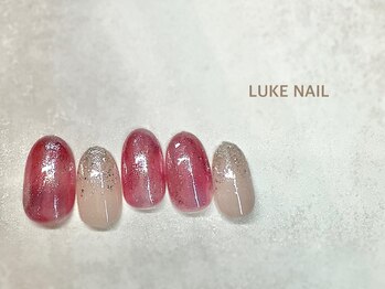 ルークネイル 恵比寿店(LUKE NAIL)/ピンクニュアンスマーブル　春夏