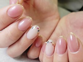 押し花ネイル　銀座フィルイン