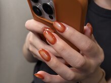 ビーラボ(BLabo)/オレンジ囲みネイル
