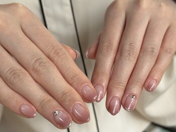 岡本施術・ラメフレンチ