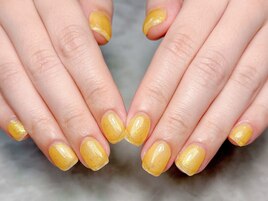 イエローラメネイル