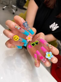 【スカルプ】日焼けキティネイル