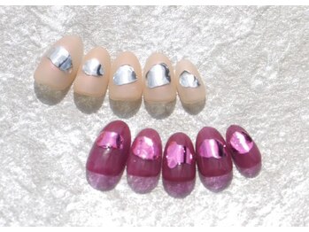 ネイルサロン ブリオン(Nail Salon Bullion)/ニュアンスホイルネイル