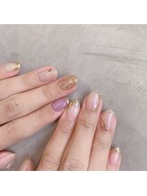 アティックネイルアトリエ(attic nail atelier)/アシメネイル★