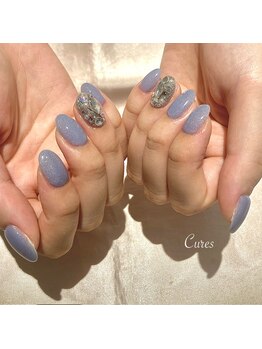キュアーズ ネイル(CURES NAIL)/ブルーのワンカラー