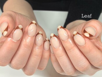 リーフ(Leaf)/個性派　フレンチネイル