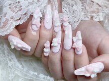 ベティネイル アイラッシュ(Betty Nail)/パステルリボンネイル♪