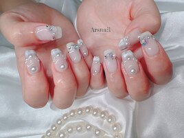 パールフレンチネイル