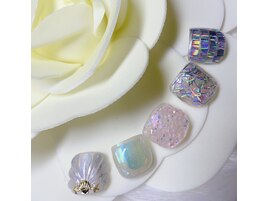 フットワンカラー+2本アート