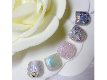 ミヤ 川崎店(MIYA)/フットワンカラー+2本アート