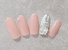 ネイルアンドアイラッシュスタジオ シュシュ(chouchou)/ツィード・パール・ピンク・秋冬