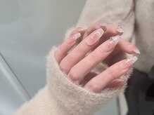 【クリアチークネイル】チップ長さだし☆