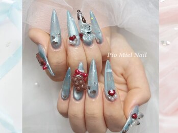 チョコミントネイル