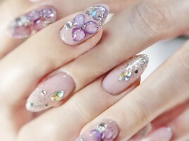 梅雨ネイル　紫陽花パラジェル