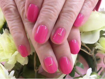 プルミエ ネイル(Premier Nail)/定額ネイル☆ピンク＆丸スタッズ