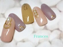フランセス(Frances)/スタッズ×パールネイル