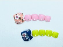 ブリオン 六本松店(Bullion)/ワンピフラワーネイル