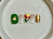 カラ ネイル 中津店(calla nail)/親指にひっそりお姫様♪