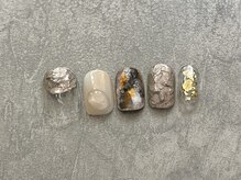 カラネイル 南森町店(calla nail)/テクスチャーアート