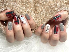 クリスマスネイル ¥7000