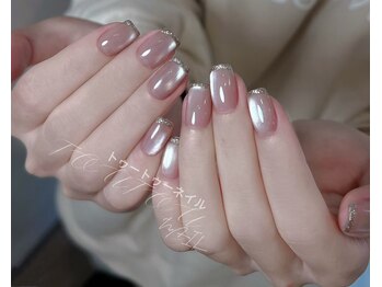 トゥートゥー(TOUTOU)/マグネットxラメフレンチ