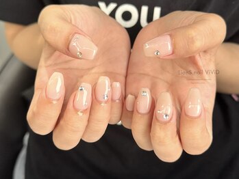 リアンスネイルヴィヴィッド 倉敷店(LianS nail ViViD)/ワンカラー＋ストーン