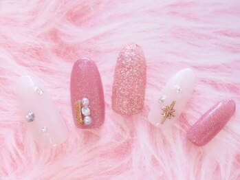 サロン ラーラフ(Salon)/【定額ネイル】冬ガーリー系