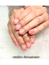 アトリエハルミナ バイ バラ 三島店(atelierharumina by valla)/ガーリーフレンチネイル