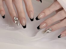 ネイル ルミエール 名古屋伏見店(Nail Lumiere)/ブラックフレンチ