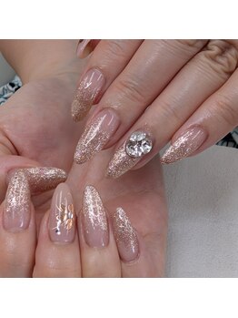 セラピッシュネイル (therapish nail)の写真/<お爪の形や長さに自信がない方◎>自然な長さだしで憧れの縦長美爪*豊富なサンプルから選べる定額コース♪