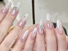 ミックスネイルスタジオ(Mixx nail studio)の雰囲気(上品なキラキラ×ホワイトデザインも多数ご用意☆)