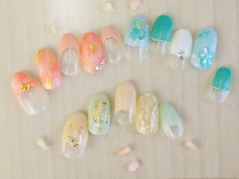 ネイルサロン ハース(Hearth)/華やかなジェルネイル☆