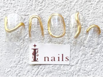 ゴールドミラーうねうね和柄和風