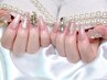 【高級チップスカルプ】LA発・店内定額デザイン10本アートコース　¥13980