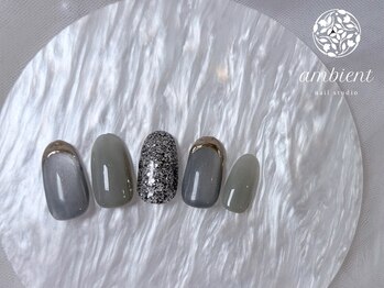 ネイルスタジオ アンビエント 表町店(Nail Studio ambient)/定額シンプルアート【4月】