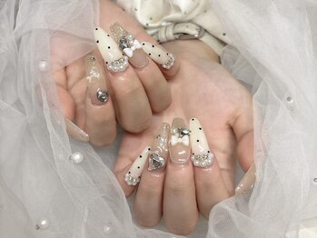ネイル アヴァンス JR和歌山店(Nail AVANCE.)/【honoka】ドット×パール