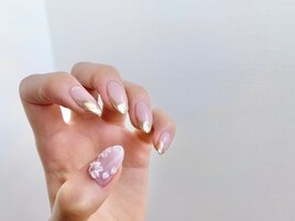 桜フレンチネイル