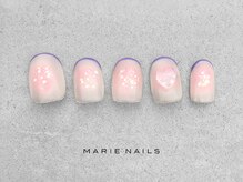 マリー ネイルズ いわきラトブ店(MARIE NAILS)/定額6,000円税込　 ピンク0825c