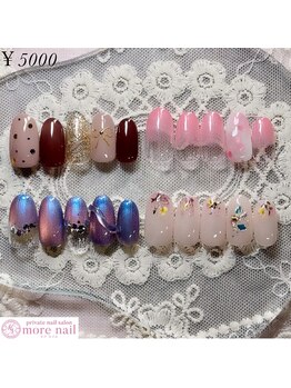 モアネイル(more nail)/3、4月限定の定額デザイン¥5500