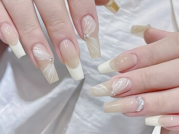 モルフォネイル(Morpho nail)/#ワンホンネイル #キラキラ