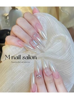 Mネイル/ミラー|オーロラグラデーション