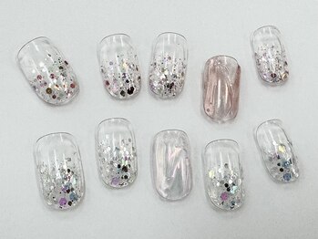 ラメグラデ×ミラー