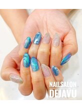 デジャヴ(Dejavu)/梅雨の水滴ネイル