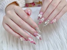 アキコネイルサロン(Akikoネイルサロン)/10本長さだし＋持ち込みデザイン